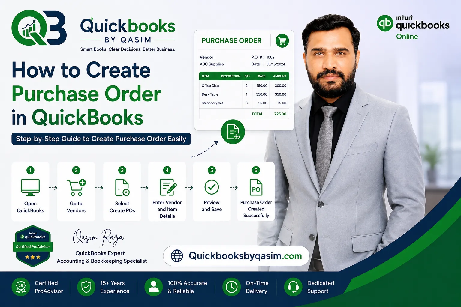 How to Create Purchase Order in QuickBooks